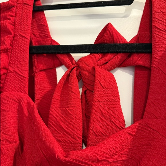 Free People Violet Mini Dress (Red) - Picture 4 of 8